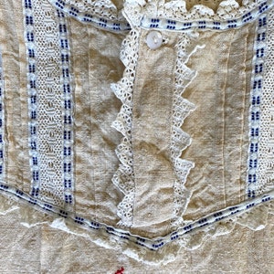 Antique Rustic Linen Chemise S/M image 6