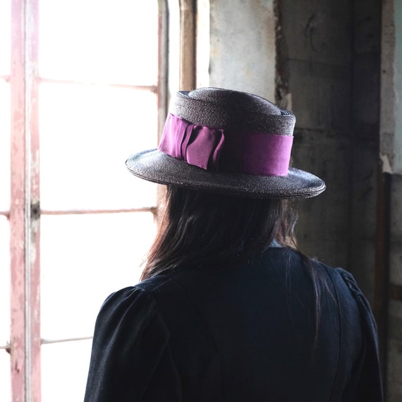 Vintage Ladies Purple Hat - image 1