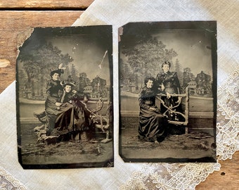 Victorian Lady Friends Tintypes