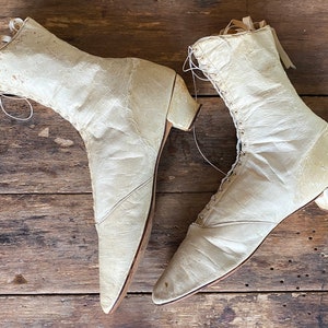 1840s 1850s Front Lacing Boots