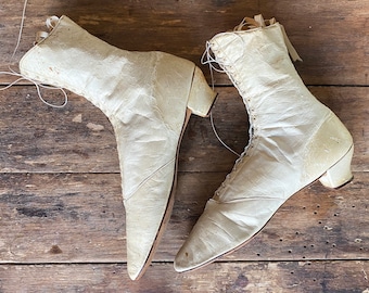 1840s 1850s Front Lacing Boots