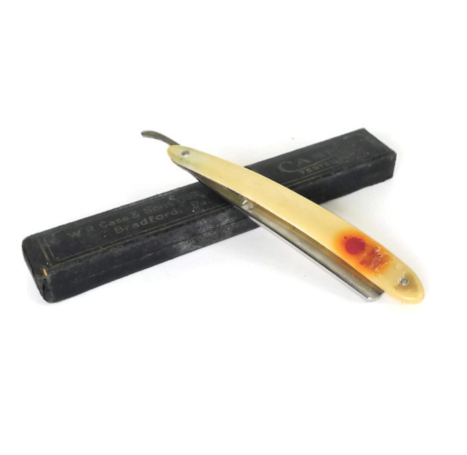 Real RedPoint Straight Razor W. R. Case & Sons Bradford Penn. Etsy