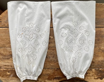 Antique Linen Cutwork Engageantes