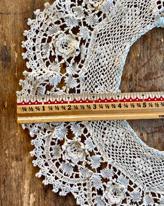 Antique Handmade Lace Collar - image 7