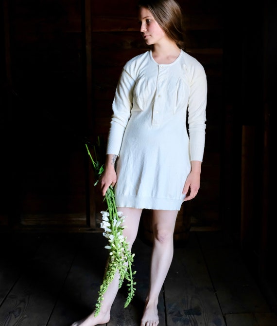 Antique Knit Undergarment Winter Chemise