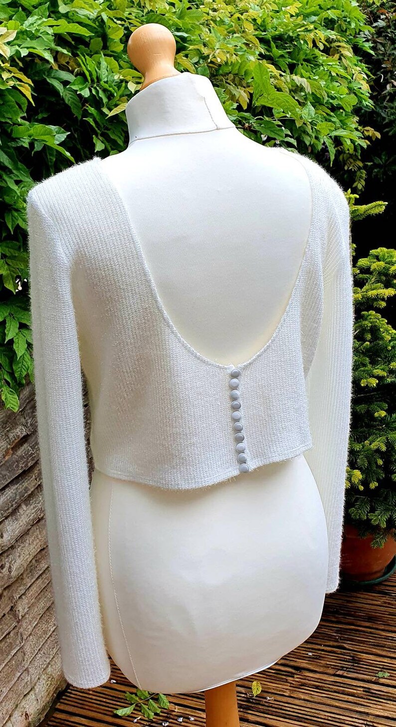 Evie Long Sleeved Bridal Bolero Bridal Jumper Knitwear Etsy