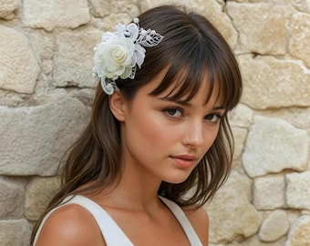 flower bridal headpiece, vintage inspired