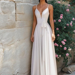 A line chiffon bridal skirt, wedding separate, wedding skirt
