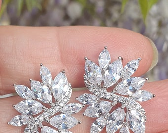 Crystal wedding earrings