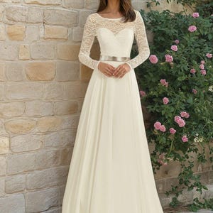 Kimberley chiffon bridal skirt, wedding separates