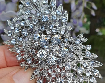 Crystal Art Deco inspired Bridal hair comb