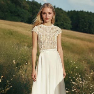 Katie Short Sleeved Lace Bridal Bolero, Wedding Top