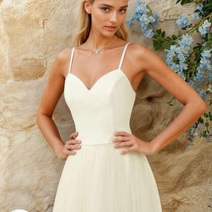 Ivory Chiffon Bridal Corset Top: Sweetheart Neckline, Low Back