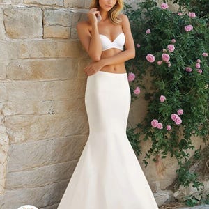 Ivory Mermaid Bridal Petticoat: Lycra Waist, 41&quot; Long