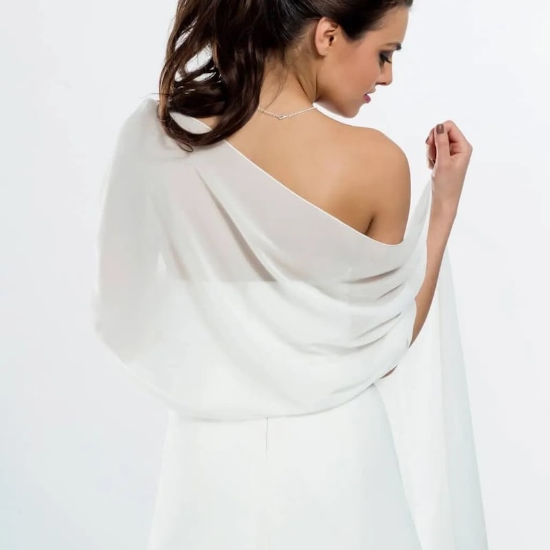 SILK CHIFFON SHRUG JUST COASTING