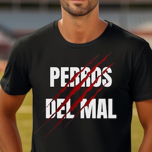 T-shirt black perros del mal personalizada zdjęcie 3