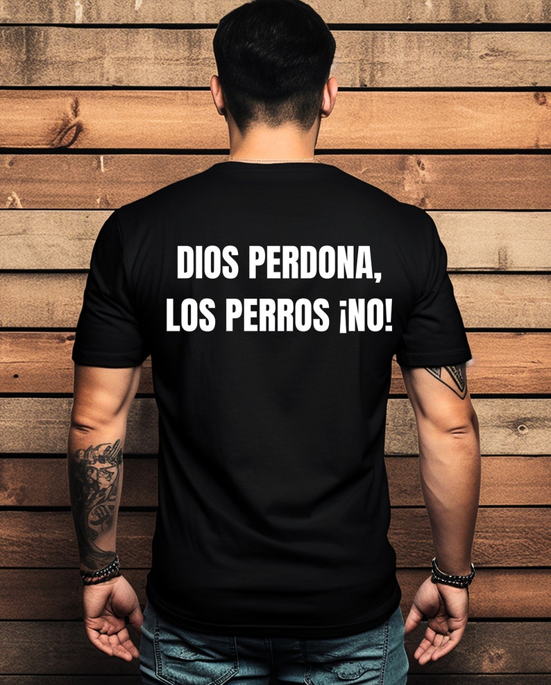 T-shirt black perros del mal personalizada zdjęcie 2