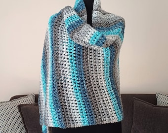 Knitting Pattern, Knitted Shawl Pattern, Beginner-Friendly Knit (English PDF)