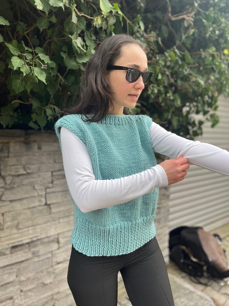 Knit vest top pattern