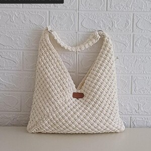 Knit Bag Pattern, Knitted Tote, Easy Shoulder Purse Design, Quick Knitting For Beginners, Shopping Handbag English PDF
