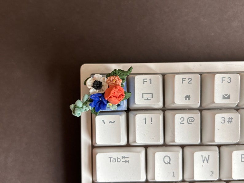 Clay Bouquet Floral Keycap - Etsy