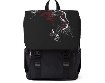 Black Cat Silhouette, Shoulder Backpack