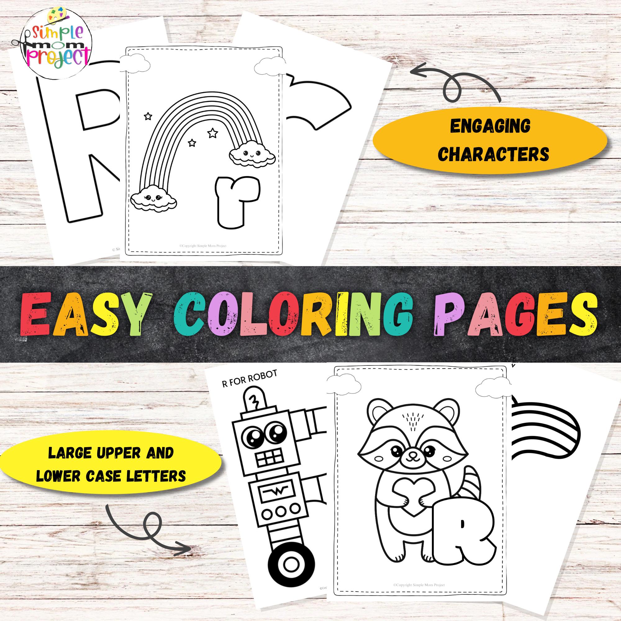 Letter R Activity Book: Printable Coloring Pages for Preschool (PDF ...