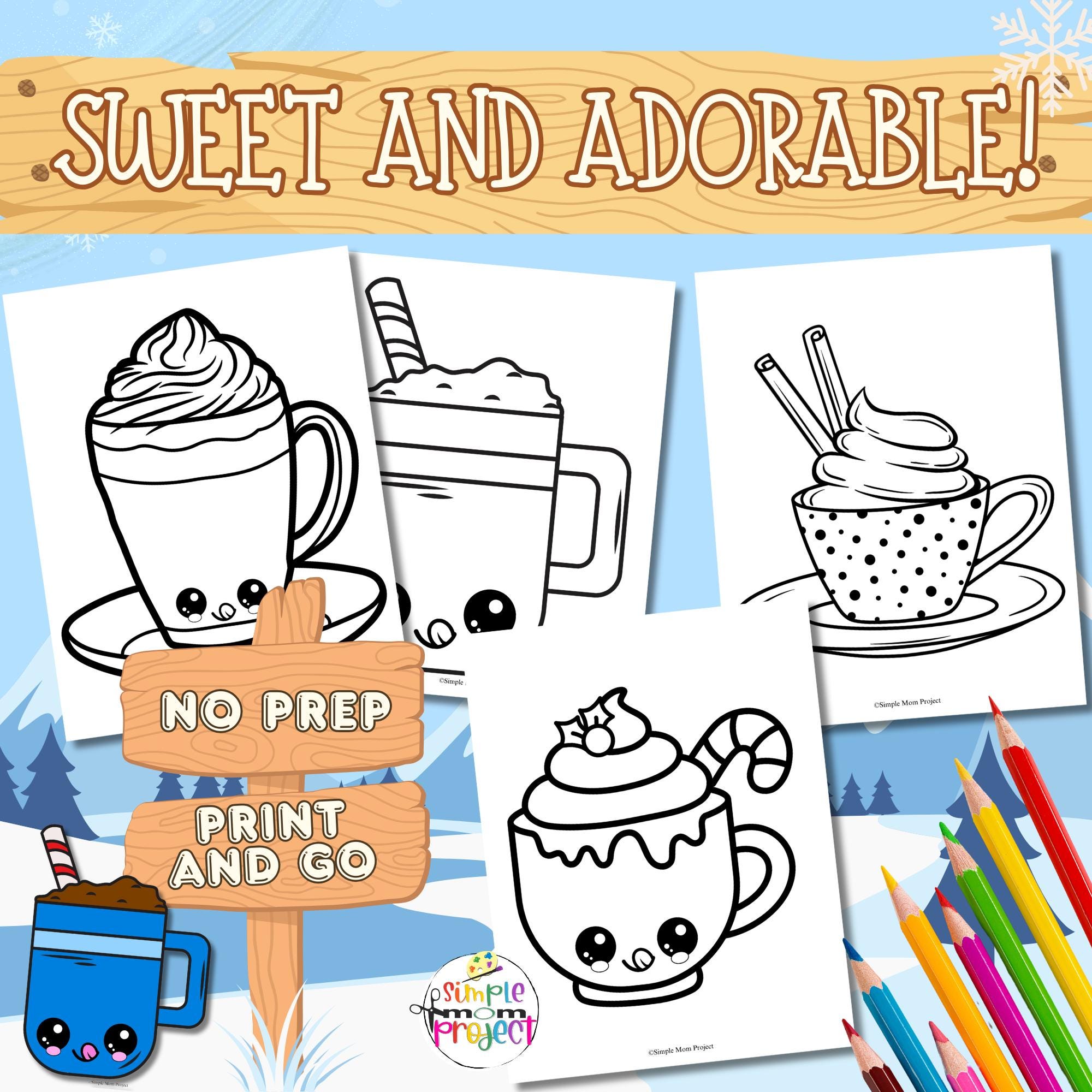 20 Easy Hot Chocolate Mug Template | Hot Cocoa Mug Printable | Hot ...