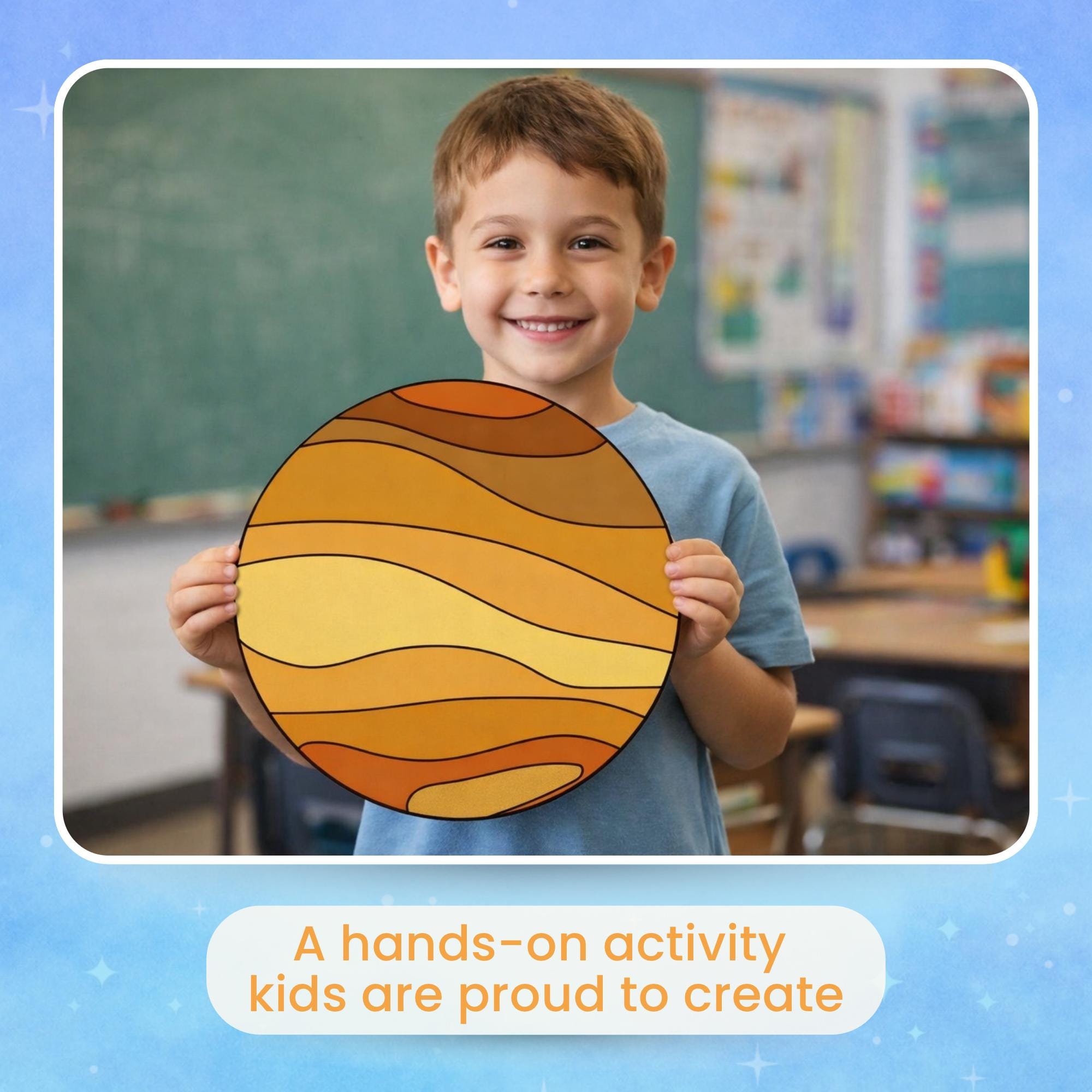 Venus Craft Printable for Kids | Solar System Cut & Paste Activity ...