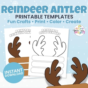 White Reindeer Hat - Etsy display picture 1