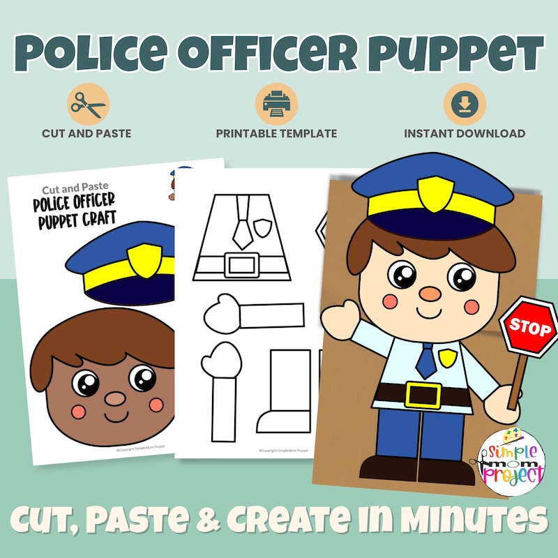 Paper Ragdsoll Police Officer Paper Doll - Etsy