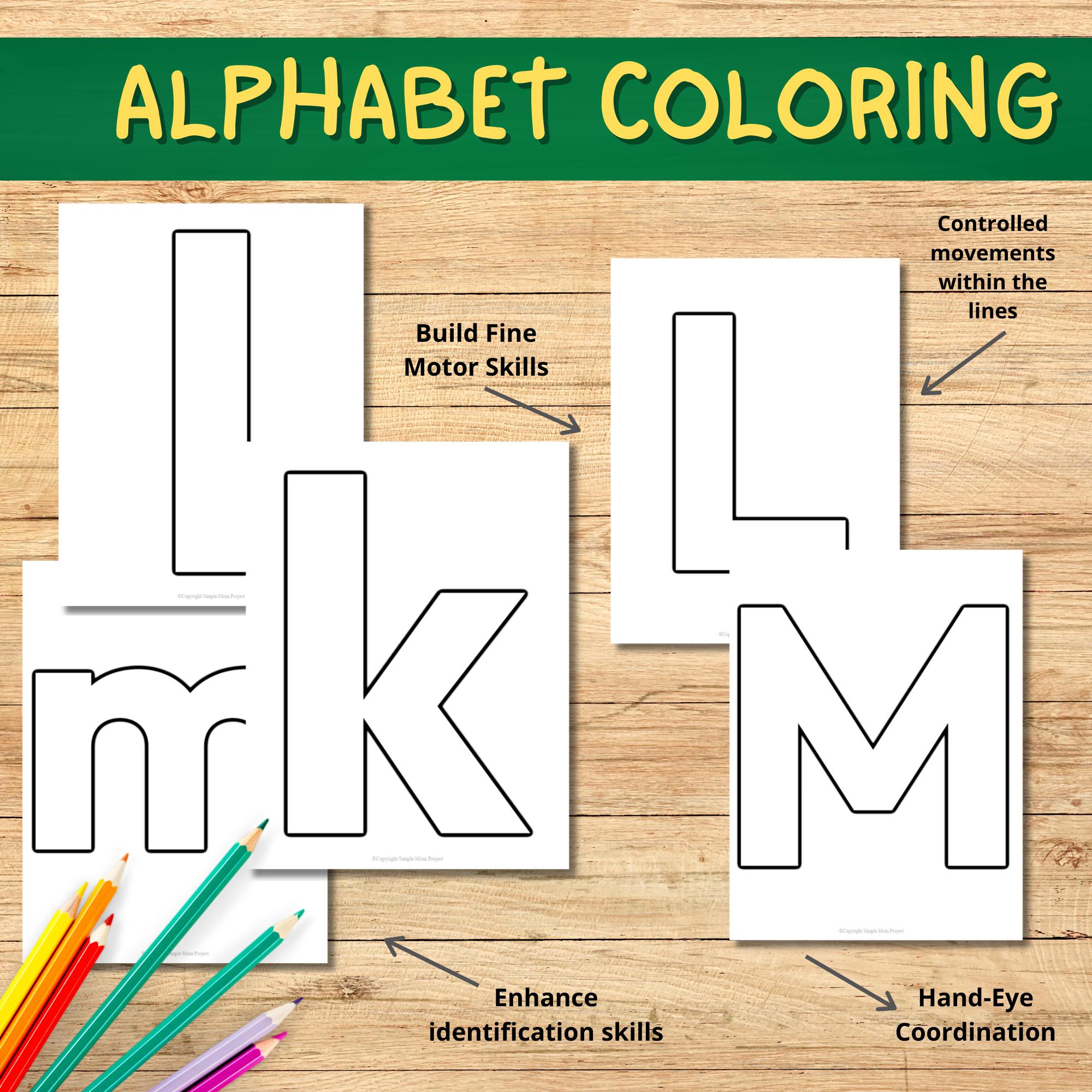 Alphabet Template Printable Workbook: ABC Activity (PDF) - Etsy