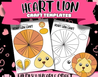 Heart Lion Craft: afdrukbare activiteit voor kinderen (pdf)