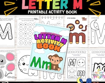 Letter M Activity Book: Printable Worksheets & Coloring Pages (PDF)