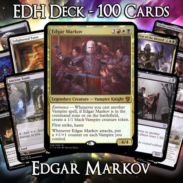 Edgar Markov | Deck cEDH complet | 100 cartes | Prêt au combat et testé pour le jeu