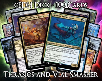 Thrasios and Vial Smasher | Full cEDH Deck | 100 Cards | Battle-Ready & Play-Tested