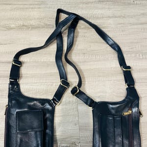 Leather Holster Bag for Men, Chest Harness Bag, Crossbody Sling Bag, Gun Holster Style Purse, Tactical Leather Vest Bag, Gift for Him image 6
