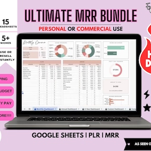 Private Label Master doorverkooprechten Spreadsheetsbundel voor Google Spreadsheets Commercieel gebruik PLR-budgetsjablonen PLR-planner