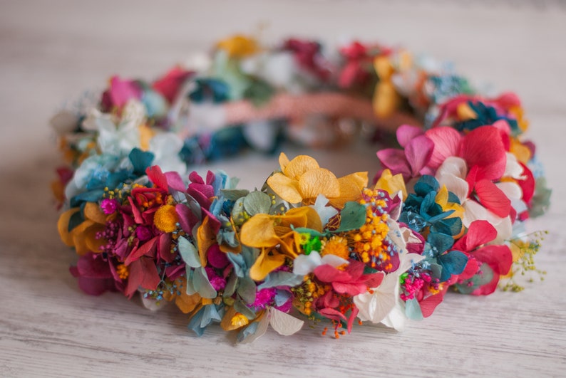 Preserved Flower Crown Preserved Floral Crown Boho Flower Etsy