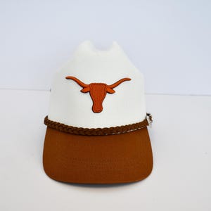 Texas Longhorns Cowboy Cap ( Half Cowboy Hat + Half Ball Cap)