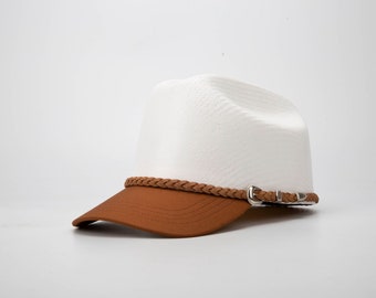 Cowboy Cap: Half Cowboy Hat, Half Ball Cap.
