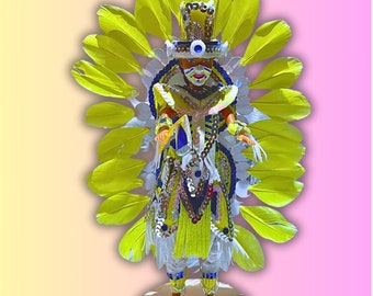 Caribbean Dolls, Junkanoo Dolls, Carnival Dolls, Feathered Dolls, Junkanoo music dolls