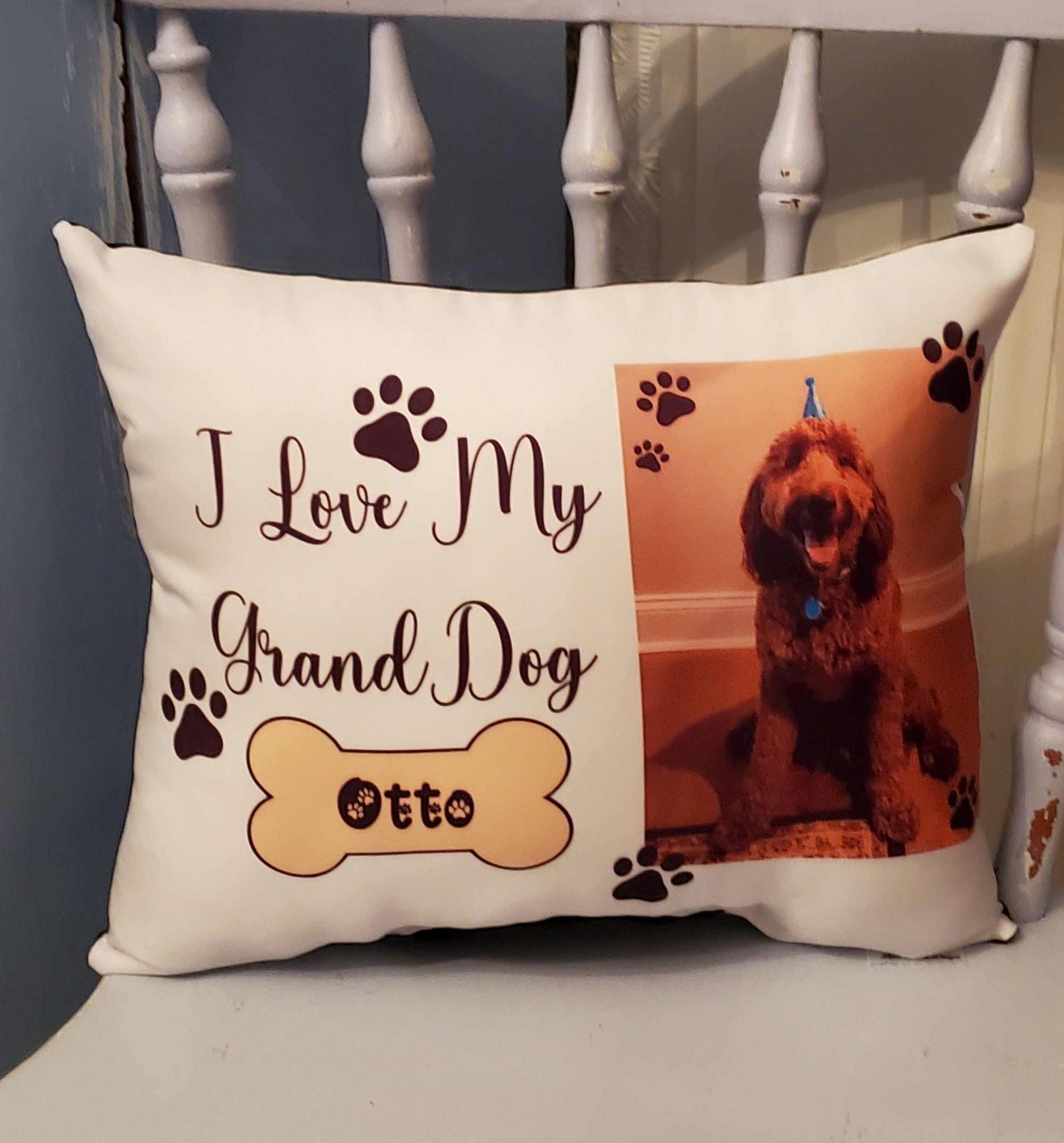 I love my dog clearance pillow