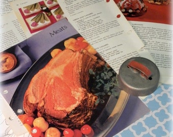 Set van 10 vintage kookboekreceptpagina's voor ambachtelijke projecten, decoupage, veranderde kunst, ambachtelijke benodigdheden
