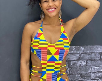 Maillot de bain Afroaxe Nubia print, african print, beach fashion, beach fashion brésilienne, maillot de bain, maillot de bain