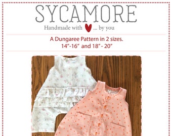 Sycamore Dungarees - A Doll Clothing Pattern by Meadowfinch