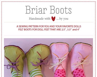 Briar Boots sewing pattern in 3 sizes