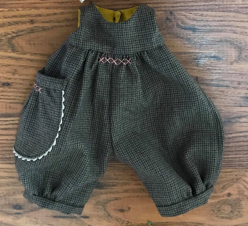 Hawthorn Dungarees Doll Clothing Pattern by Meadowfinch image 7