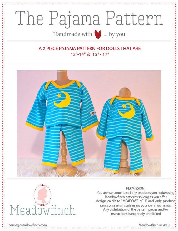 The Pajama Pattern in 2 Sizes - Etsy