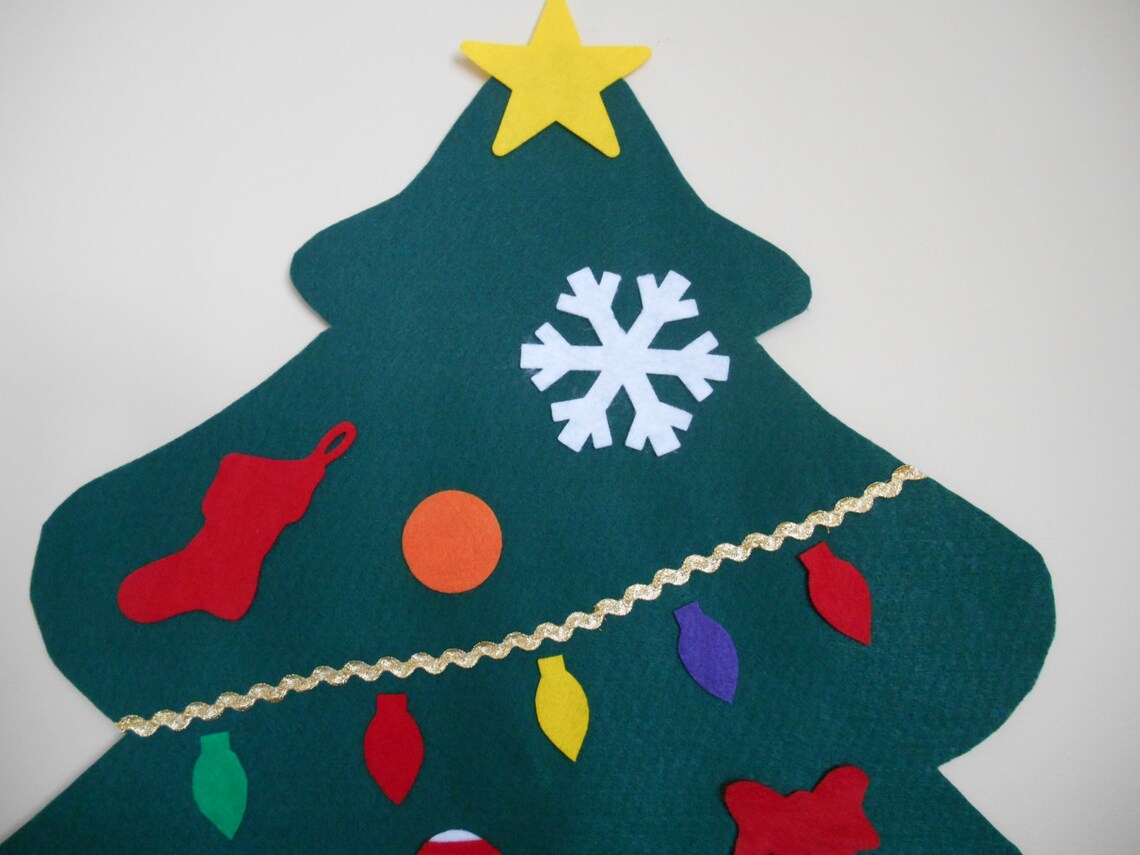 Felt Wall Christmas Tree 10 Off Free Shipping Black Friday Etsy